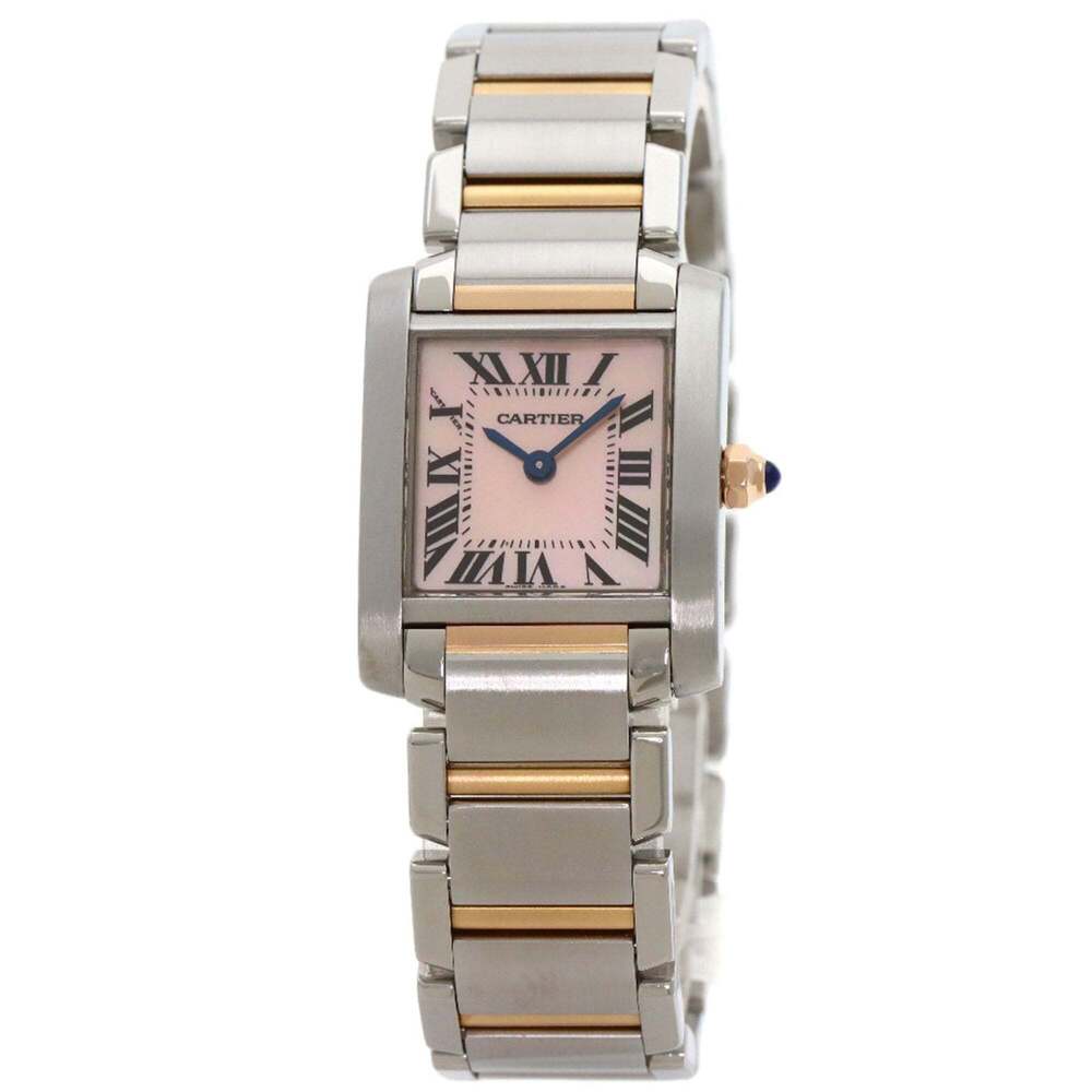Cartier W51027Q4 Tank Francaise SM Watch Stainless Steel SSxK18PG Ladies CARTIER - Picture 11 of 11